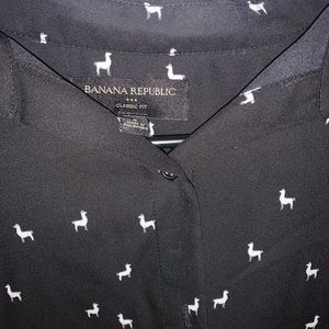 Banana Republic Llama button up shirt